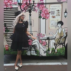 Black Dress (brooch on dress not included)